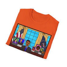 Load image into Gallery viewer, Cocoa Cutie President Boy Future Adult Unisex Softstyle T-Shirt (PICK SKIN TONE)
