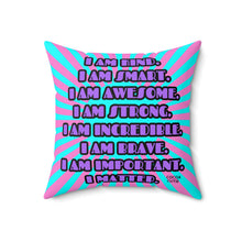 Load image into Gallery viewer, Cocoa Cutie Unicorn Magic Affirmation Pillow- Girl (PICK SKIN TONE)
