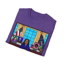 Load image into Gallery viewer, Cocoa Cutie President Girl Future Adult Unisex Softstyle T-Shirt (PICK SKIN TONE)
