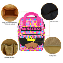 Load image into Gallery viewer, Princess Vibes Affirmations (PICK SKIN TONE) Diaper Bag
