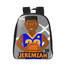 Load image into Gallery viewer, Basketball B-Ball Boy (PICK SKIN TONE) Mini Faux Leather Backpack
