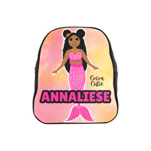 Load image into Gallery viewer, Pink Mermaid (PICK SKIN TONE) Mini Faux Leather Backpack
