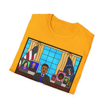 Load image into Gallery viewer, Cocoa Cutie President Boy Future Adult Unisex Softstyle T-Shirt (PICK SKIN TONE)
