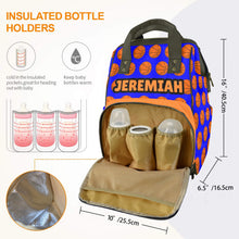 Load image into Gallery viewer, Basketball B-Ball Boy Affirmations (PICK SKIN TONE) Diaper Bag
