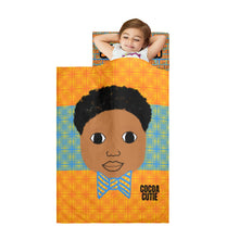 Load image into Gallery viewer, Bow Tie Boy Affirmations (PICK SKIN TONE) Kids&#39; Nap Mat
