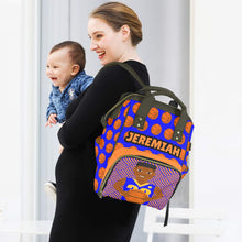 Load image into Gallery viewer, Basketball B-Ball Boy Affirmations (PICK SKIN TONE) Diaper Bag
