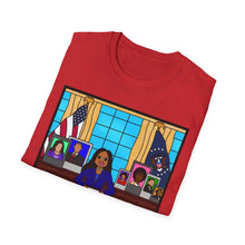 Load image into Gallery viewer, Cocoa Cutie President Girl Future Adult Unisex Softstyle T-Shirt (PICK SKIN TONE)
