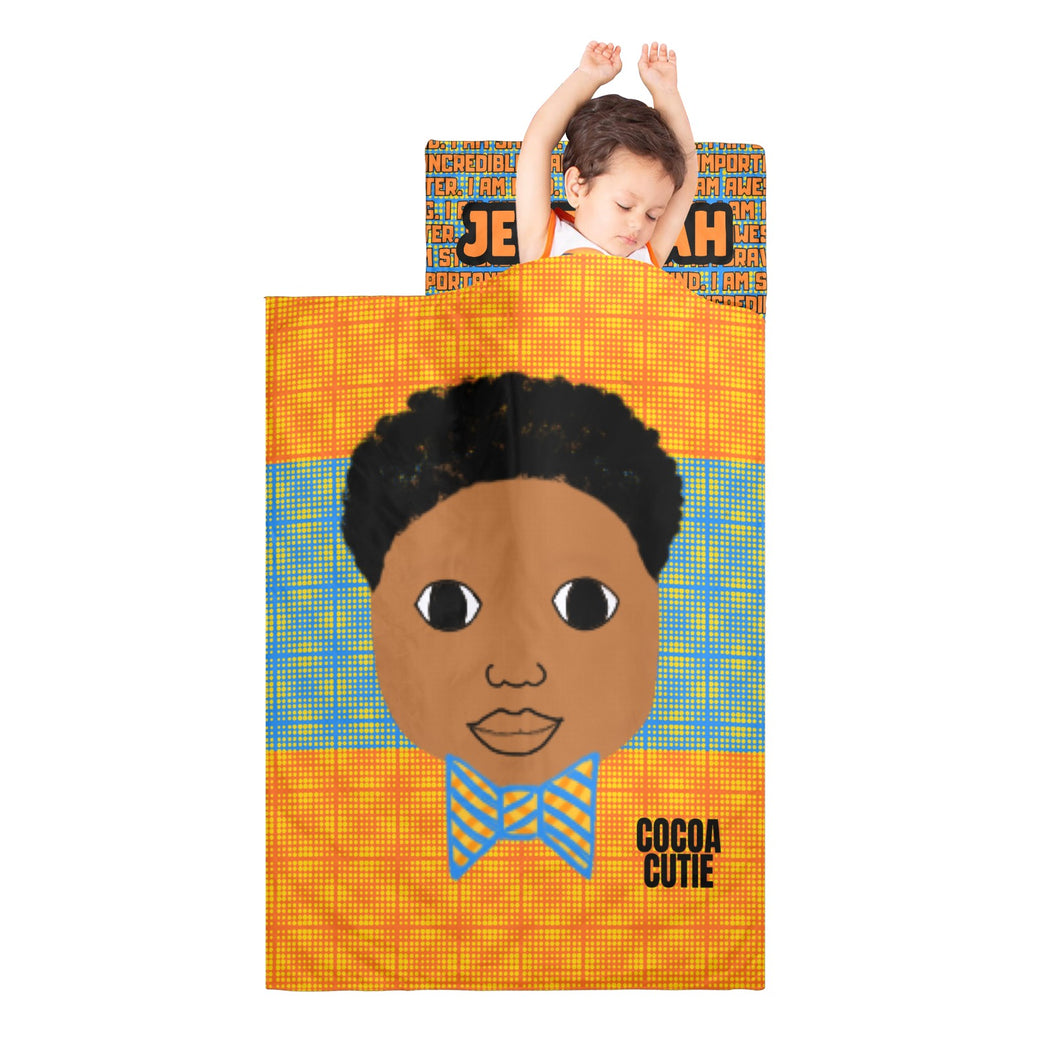 Bow Tie Boy Affirmations (PICK SKIN TONE) Kids' Nap Mat