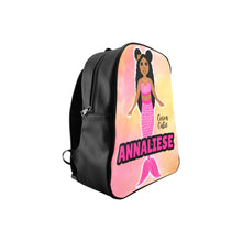 Load image into Gallery viewer, Pink Mermaid (PICK SKIN TONE) Mini Faux Leather Backpack
