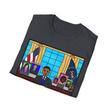 Load image into Gallery viewer, Cocoa Cutie President Boy Future Adult Unisex Softstyle T-Shirt (PICK SKIN TONE)
