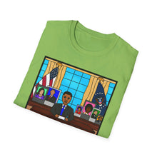 Load image into Gallery viewer, Cocoa Cutie President Boy Future Adult Unisex Softstyle T-Shirt (PICK SKIN TONE)
