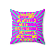 Load image into Gallery viewer, Cocoa Cutie Pink Fairy Affirmation Pillow- Girl (PICK SKIN TONE)
