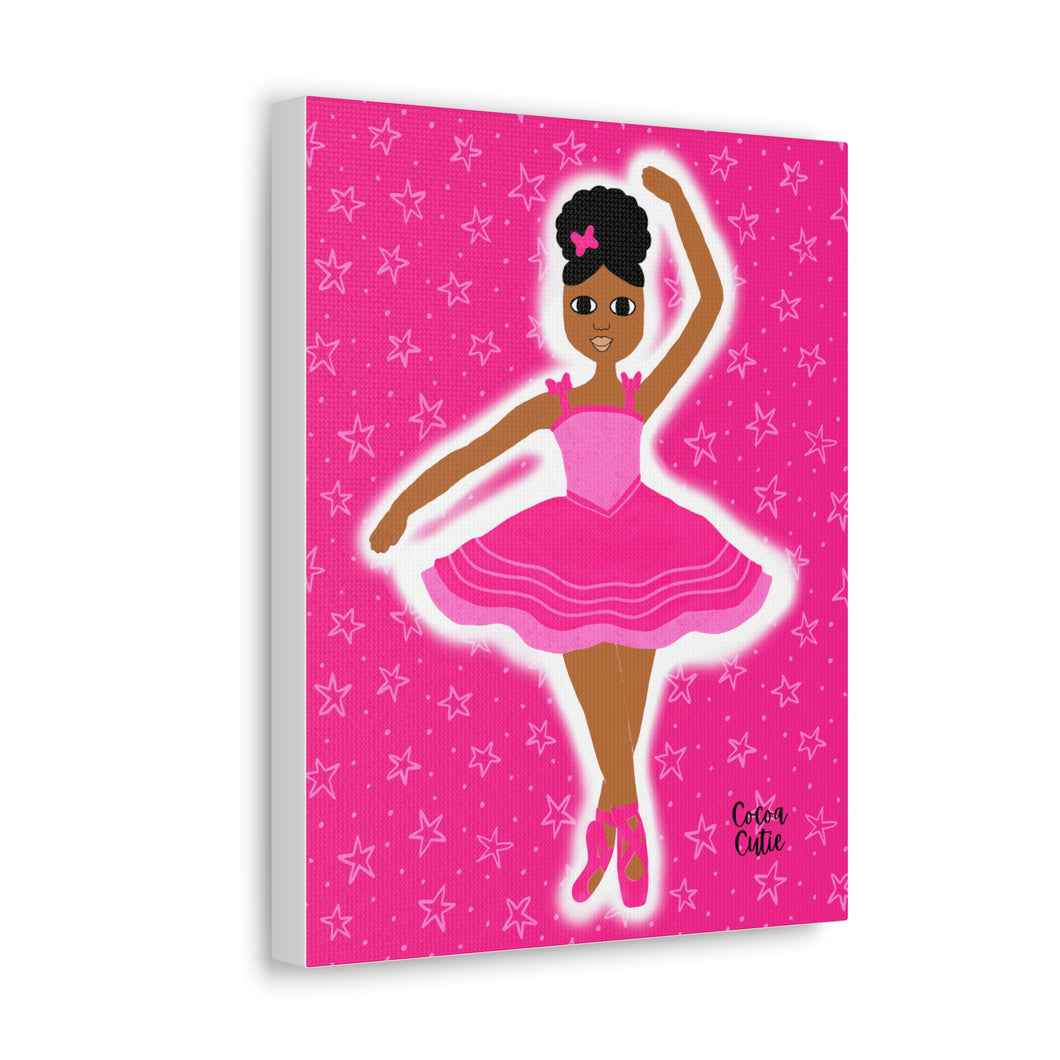 Cocoa Cutie Pink Dancer Canvas Wall Art (PICK SKIN TONE)