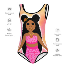 Load image into Gallery viewer, Cocoa Cutie Pink Mermaid Swimsuit (2T-7)-PICK SKIN TONE
