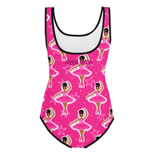 Load image into Gallery viewer, Cocoa Cutie Pink Dancer (Sizes 8-20) Youth Swimsuit (PICK SKIN TONE)
