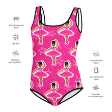 Load image into Gallery viewer, Cocoa Cutie Pink Dancer (Sizes 8-20) Youth Swimsuit (PICK SKIN TONE)
