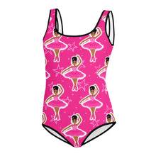 Load image into Gallery viewer, Cocoa Cutie Pink Dancer (Sizes 8-20) Youth Swimsuit (PICK SKIN TONE)
