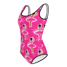 Load image into Gallery viewer, Cocoa Cutie Pink Dancer (Sizes 8-20) Youth Swimsuit (PICK SKIN TONE)
