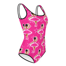 Load image into Gallery viewer, Cocoa Cutie Pink Dancer (Sizes 8-20) Youth Swimsuit (PICK SKIN TONE)
