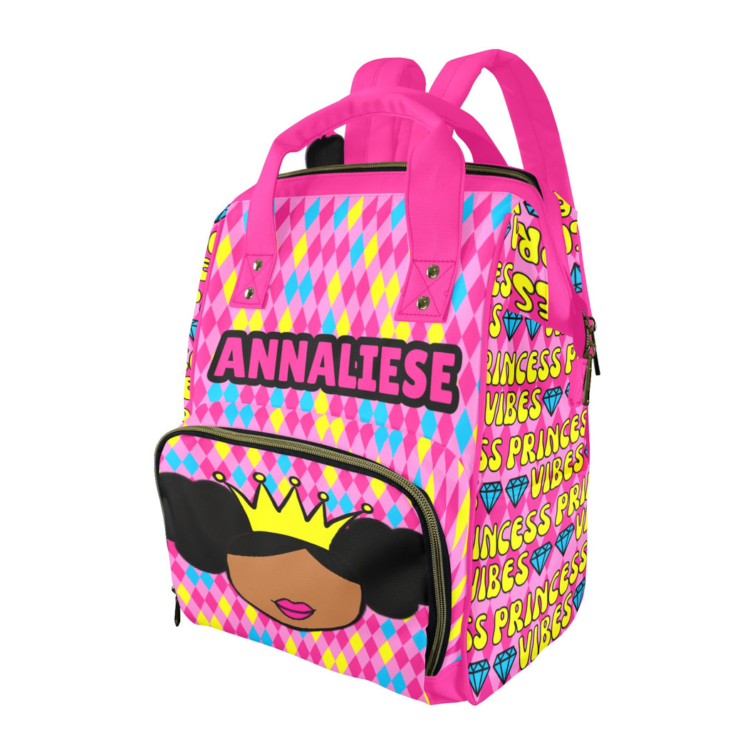 Princess Vibes Affirmations (PICK SKIN TONE) Diaper Bag