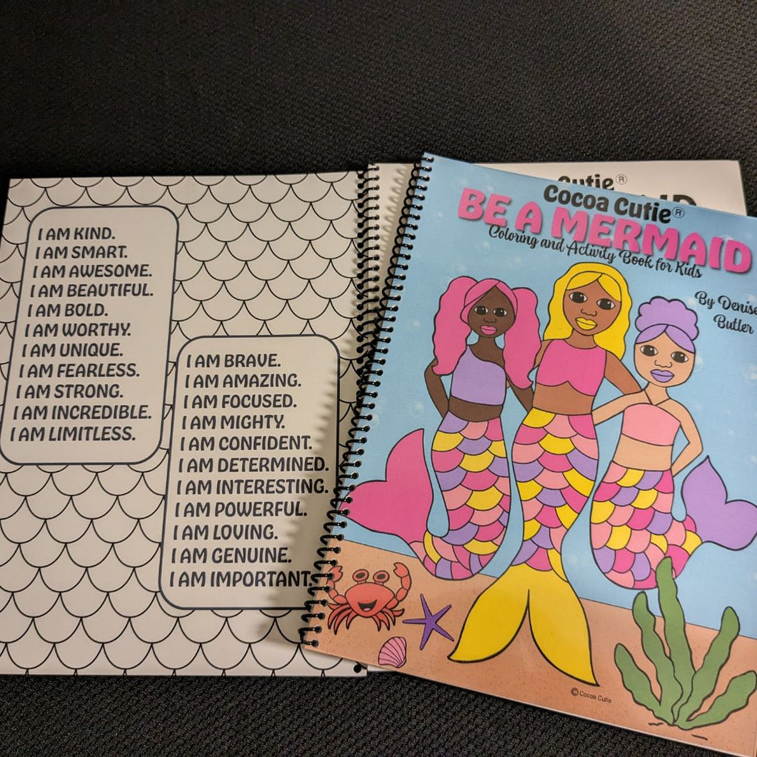 Cocoa Cutie Be A Mermaid Coloring & Activity Book with Affirmations