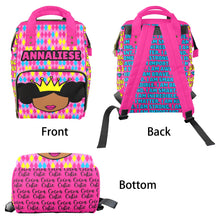 Load image into Gallery viewer, Princess Vibes Affirmations (PICK SKIN TONE) Diaper Bag
