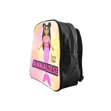 Load image into Gallery viewer, Pink Mermaid (PICK SKIN TONE) Mini Faux Leather Backpack
