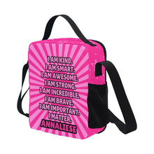 Load image into Gallery viewer, Dancer Affirmations (PICK SKIN TONE) Crossbody Lunch Bag
